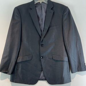 Fabio Fabrini Mens Charcoal Gray Slim Short Suit Jacket Size 38 (sku 502)